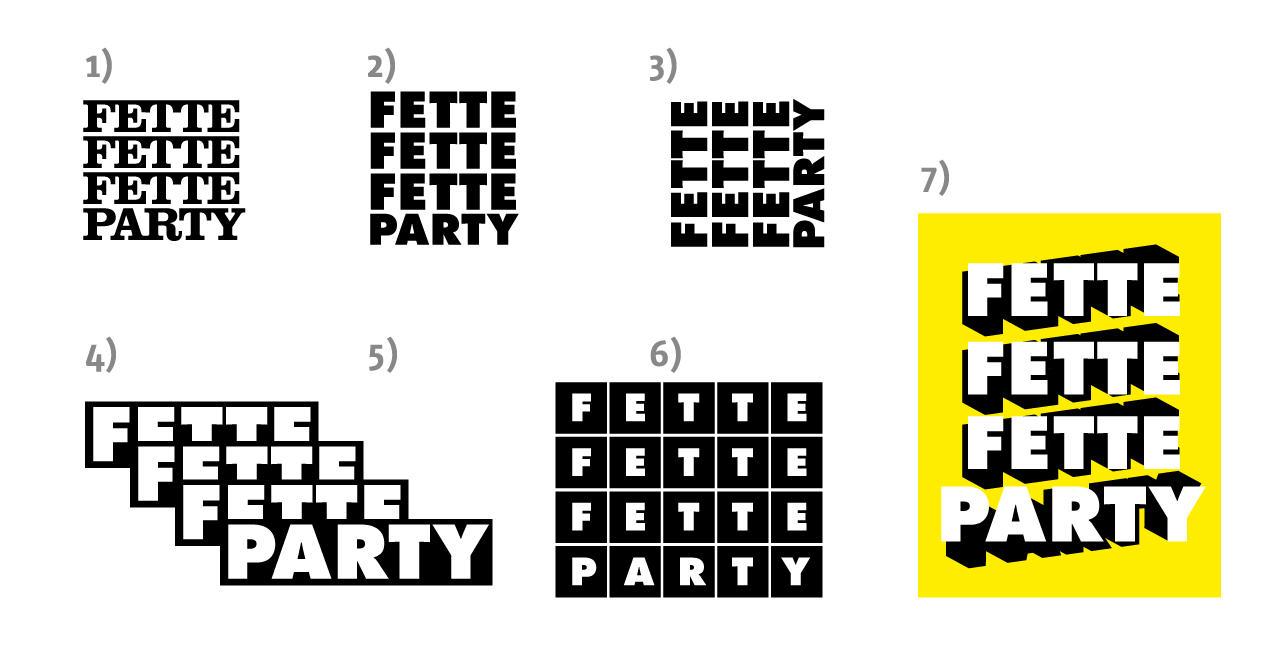Fette Fette Fette Party Logo Ideen Roman Holland